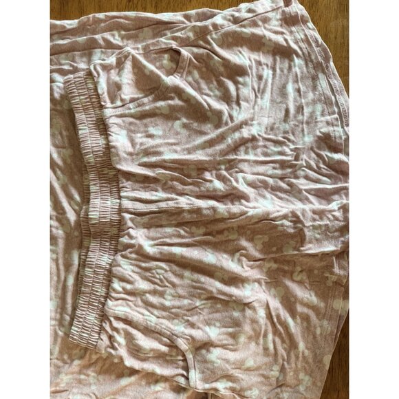 Disney Soft Blush Mickey Mouse Print Lounge Set Rayon Spandex Sleepwear - Picture 6 of 10